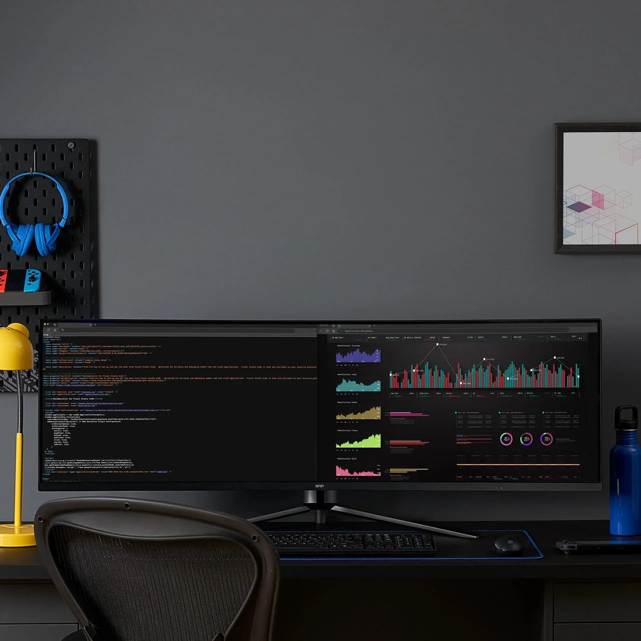 curved dual FHD gaming monitor