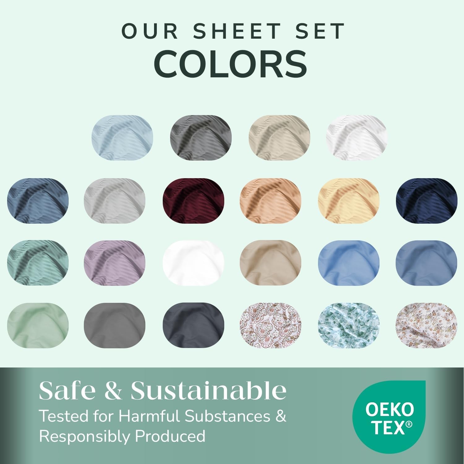 Feather & Stitch 500TC California King Cotton Sheets