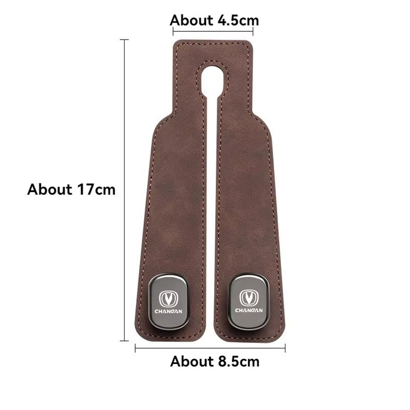 Products​Luxury Suede Double Hook Organizer – Premium Rear Seat Backrest Hook for Changan CS Series & Eado -Smartshelf Sales Smartshelf Sales
