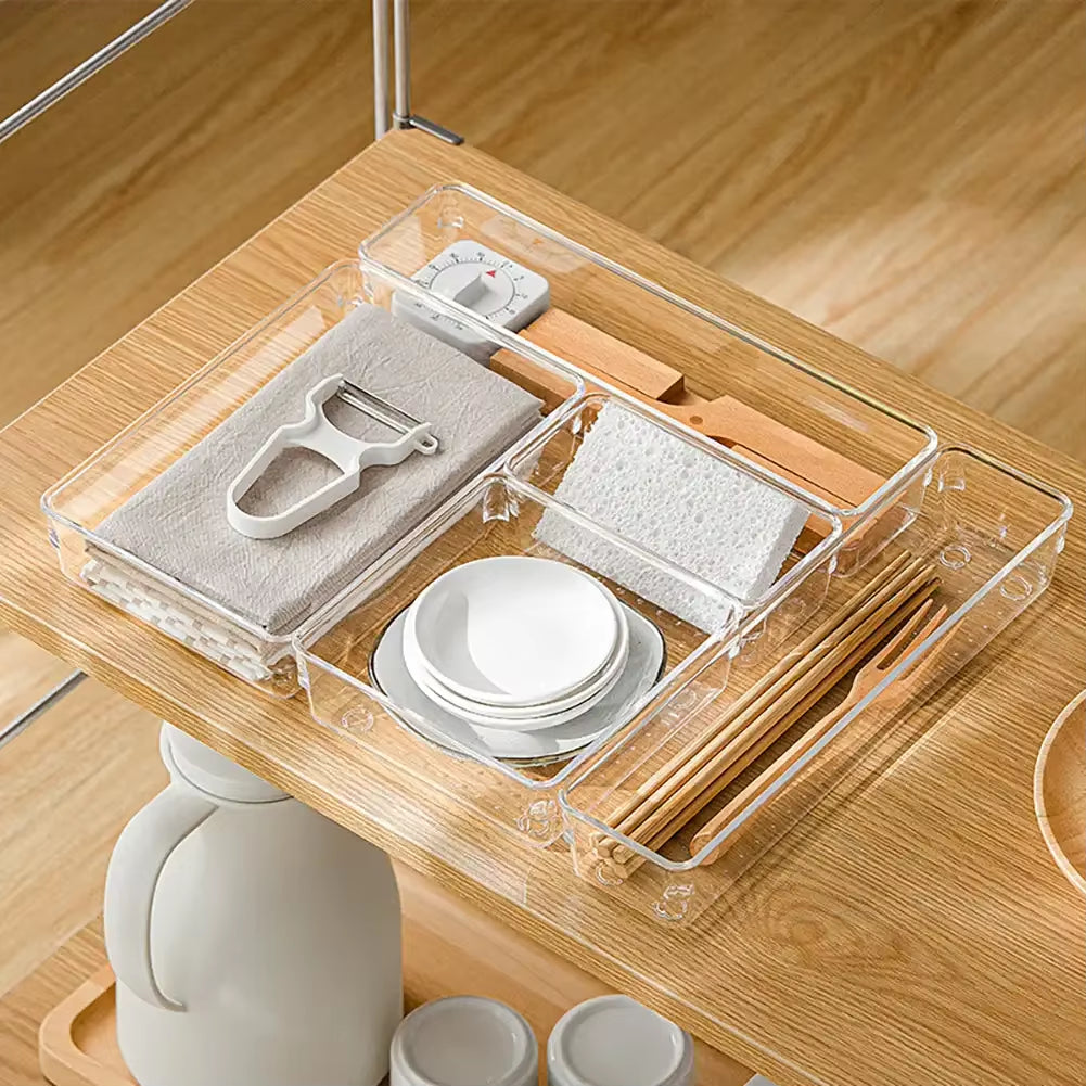 Products​ClearNest Organizer – Transparent Anti-Scratch Drawer Storage Box for Cosmetics, Office & Home -Smartshelf Sales Smartshelf Sales