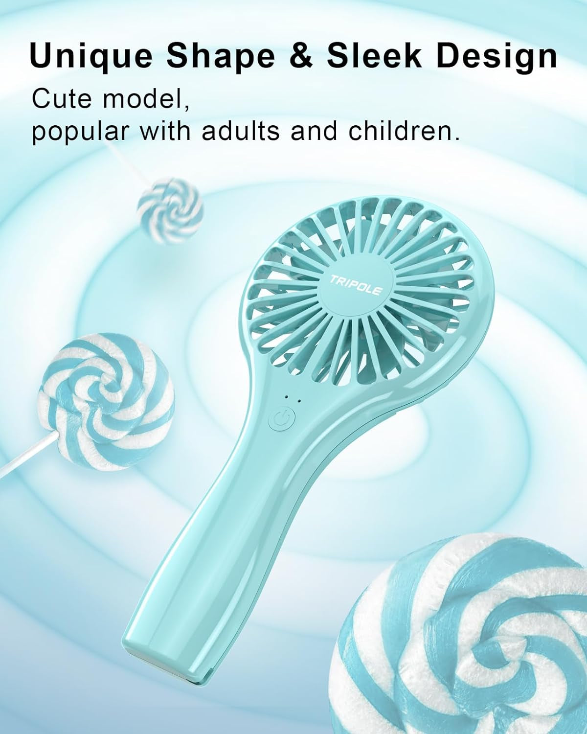 Mini Handheld Fan USB Rechargeable Portable Adjustable