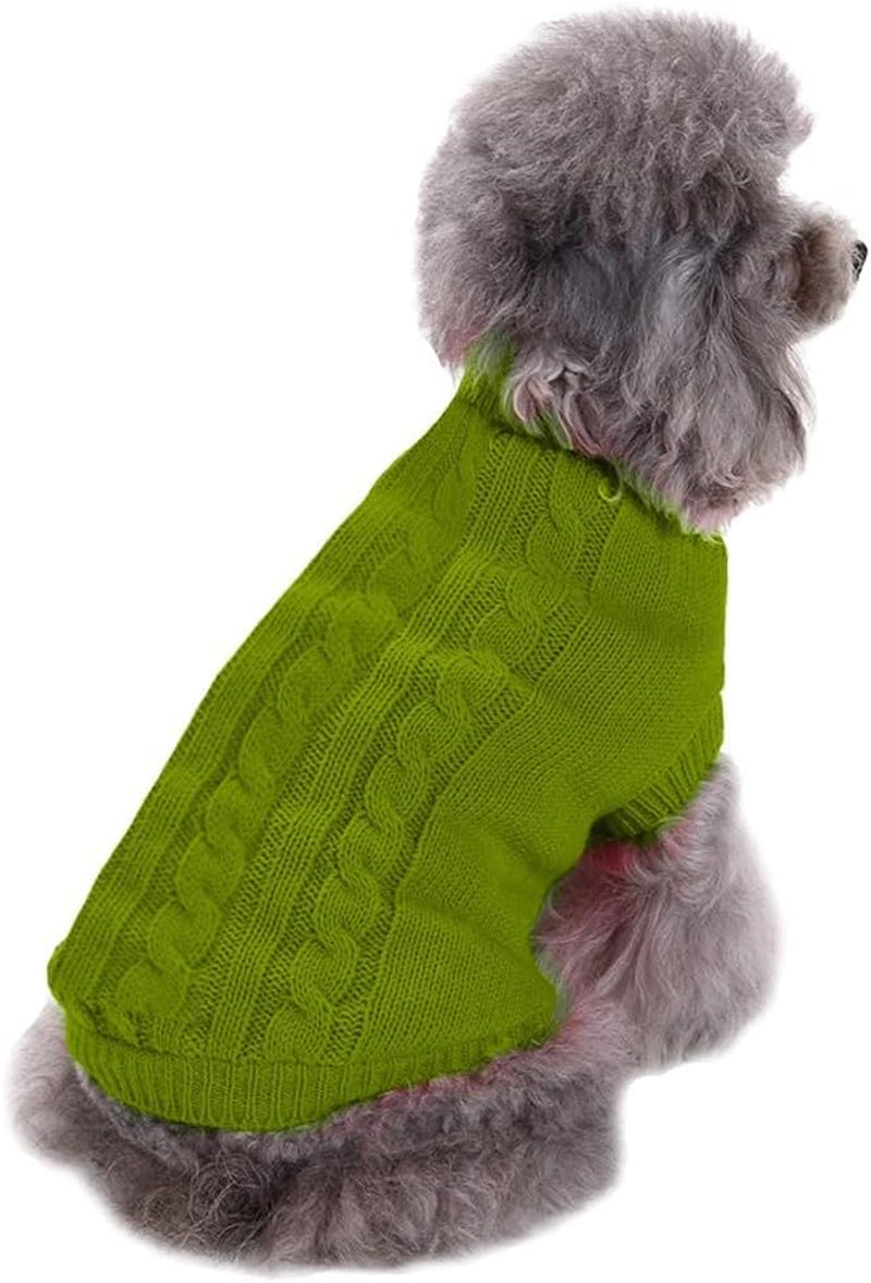 Small Dog Sweaters Knitted Pet Sweater for Winter