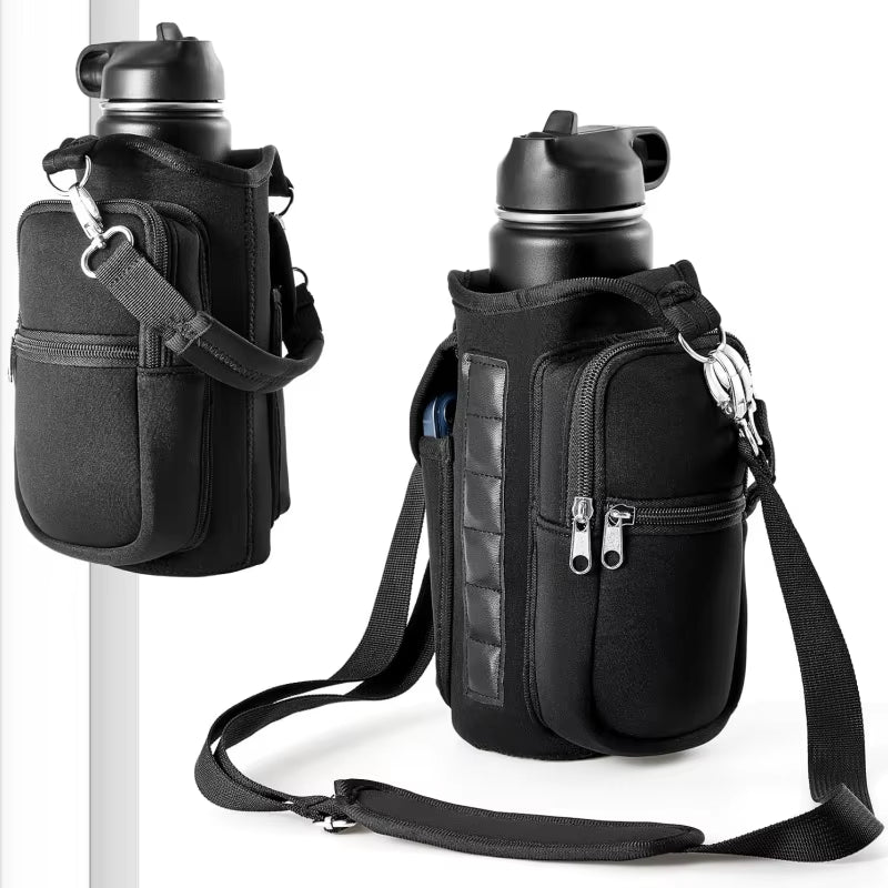 Products​Magnetic Water Bottle Holder Gym Water Bottle Carrier Bag W/ Phone Pocket Handle Shoulder Strap 6 Built-In Magnets Water Bottle -Smartshelf Sales Smartshelf Sales