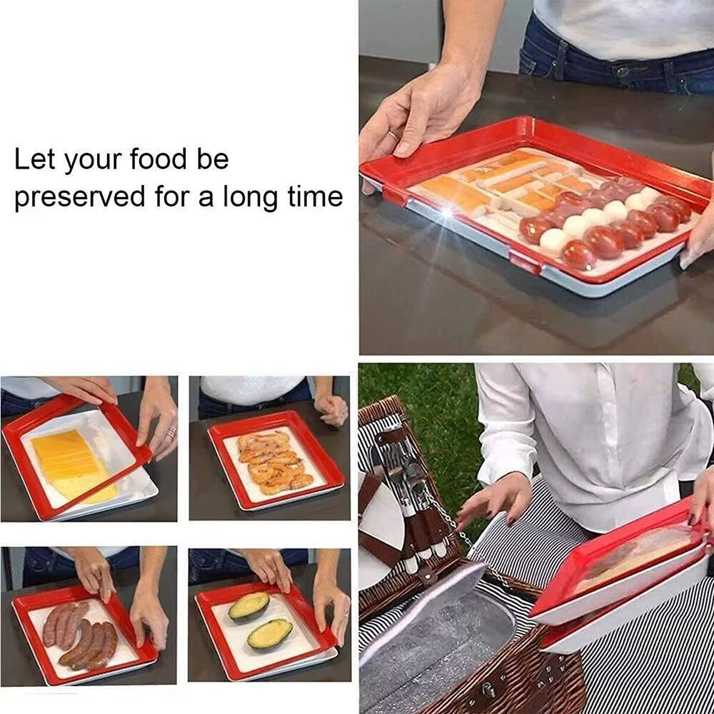 Products​FreshPrep Reusable Meal Prep Tray – Stackable BPA-Free Food Storage Containers for Easy Preservation -Smartshelf Sales Smartshelf Sales
