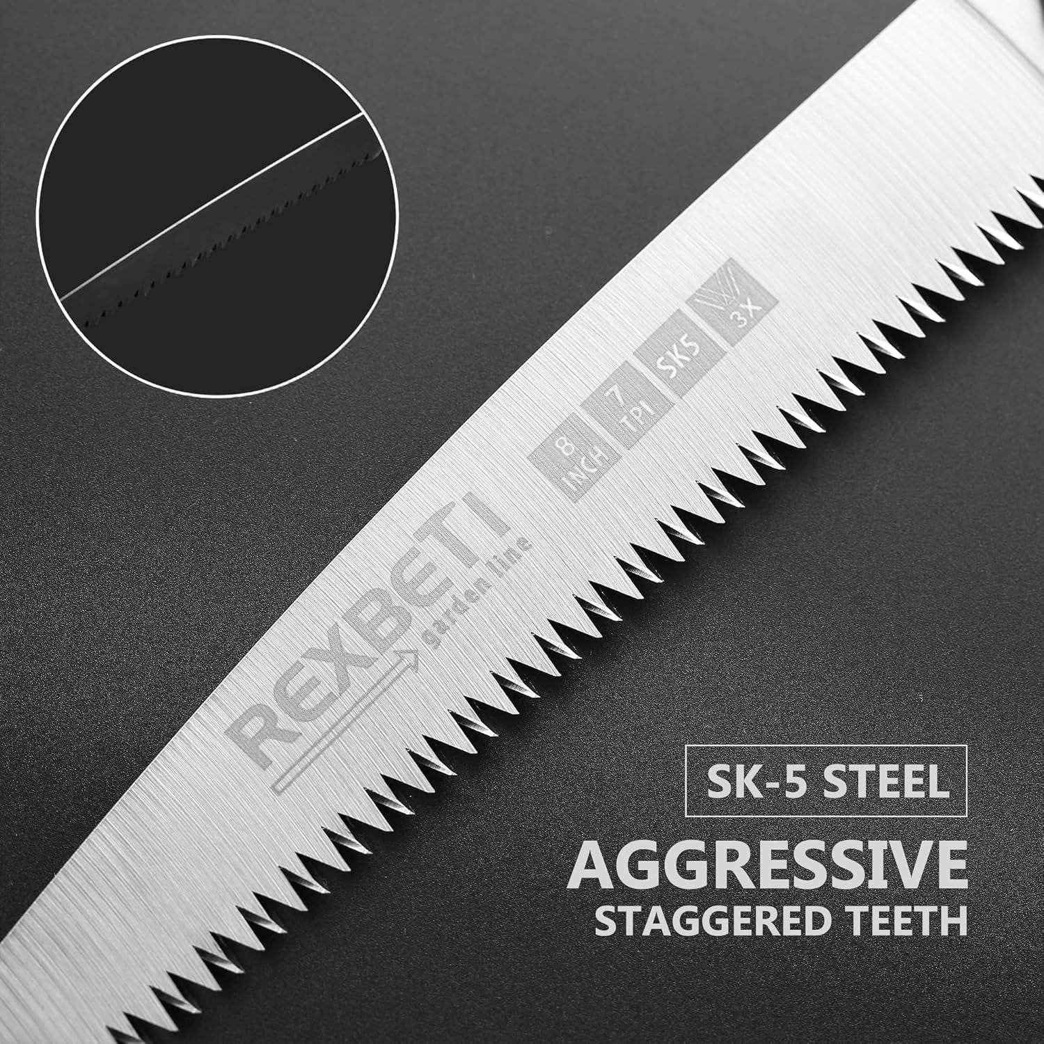 Products​Folding Saw, Compact Design 8 Inch Blade Hand Saw for Wood Camping, Dry Wood Pruning Saw with Hard Teeth, Quality SK-5 Steel -Smartshelf Sales Smartshelf Sales