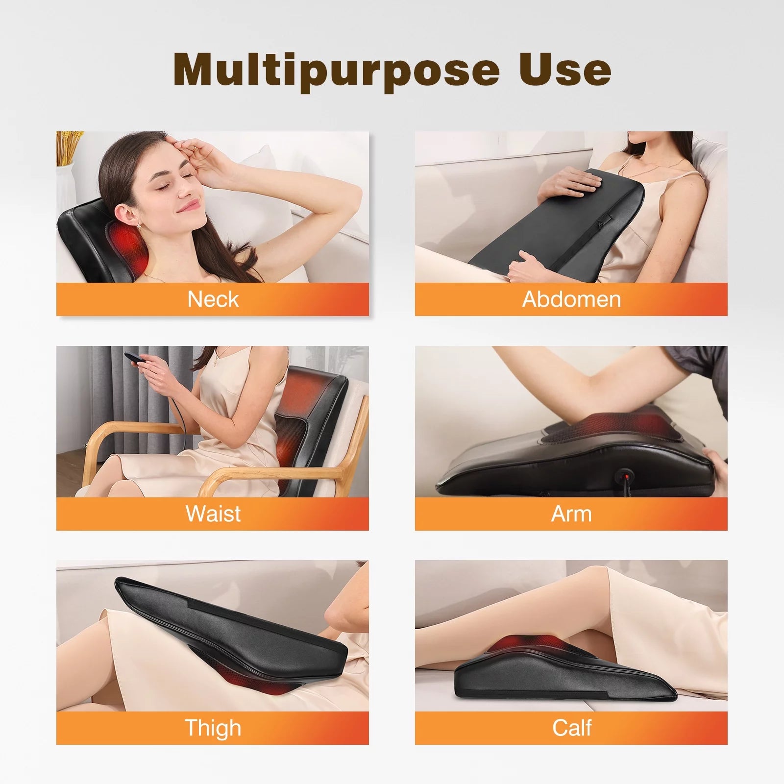 back massager with heat therapy
