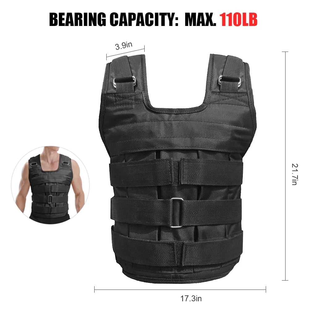 adjustable weighted vest for strength training