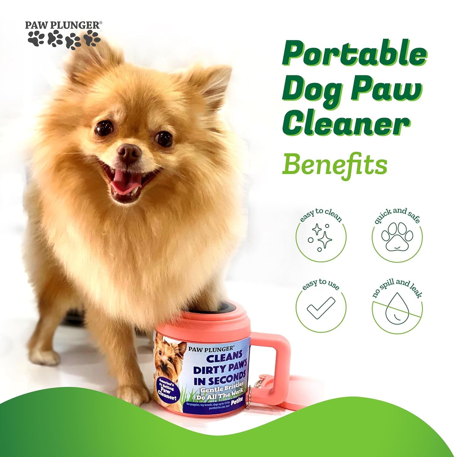 Products​– the Muddy Paw Cleaner for Dogs – Saves Carpet, Furniture, Bedding and Cars from Dirty Paw Prints – Use This Dog Paw Cleaner after Walks – Soft Bristles, Convenient Cup Handle -Smartshelf Sales Smartshelf Sales