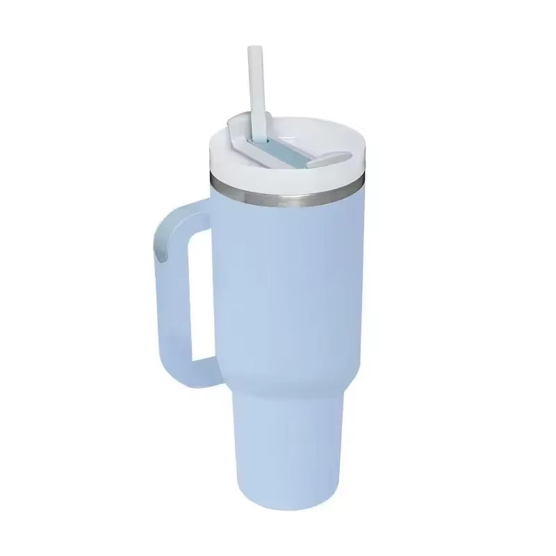 Products​40Oz Insulated Tumbler with Handle Straw Stainless Steel Water Bottle Vacuum Water Cold Warm Thermos Cup Coffee Mug Drinkware -Smartshelf Sales Smartshelf Sales