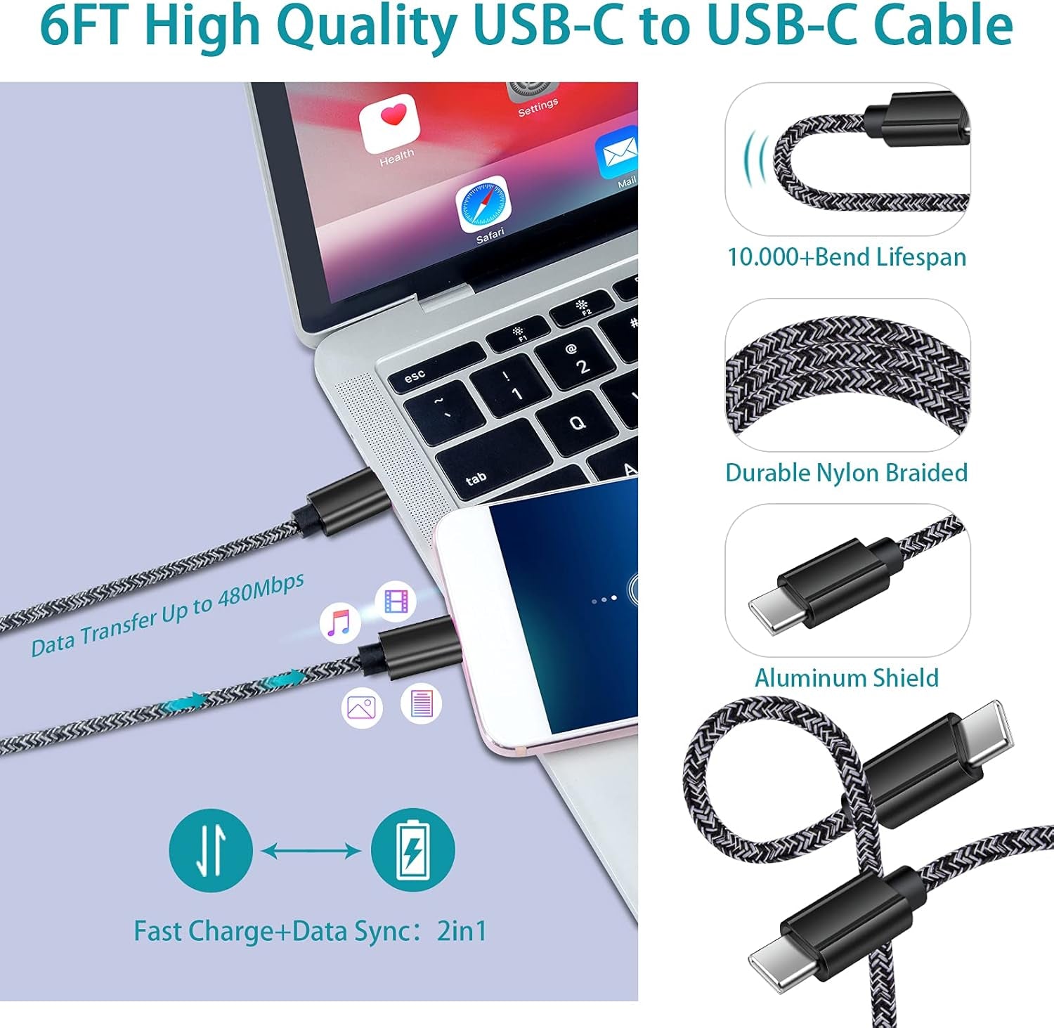 30W USB C Car Charger, Fast Charge for Pixel & Samsung