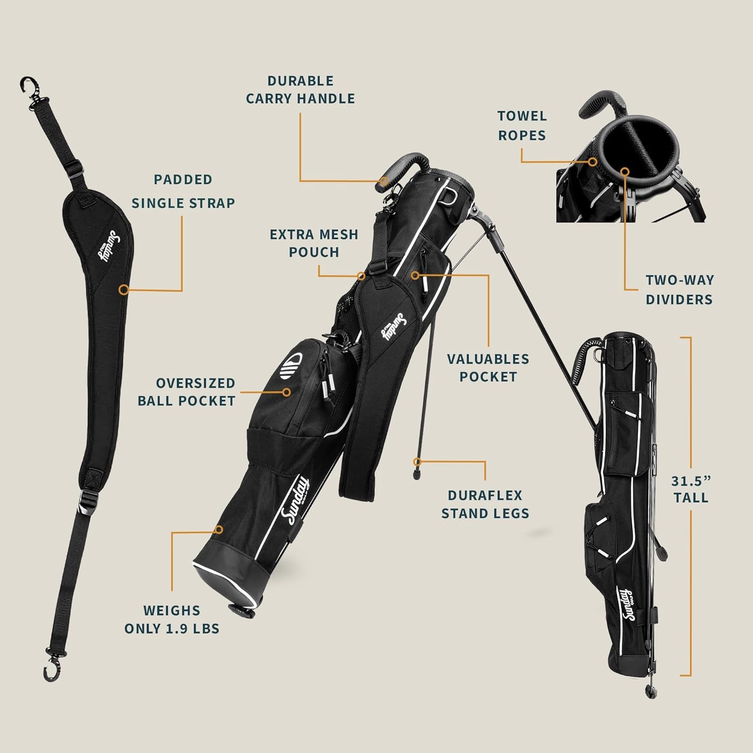 Products​Lightweight Golf Bag With Stand -Smartshelf Sales Smartshelf Sales