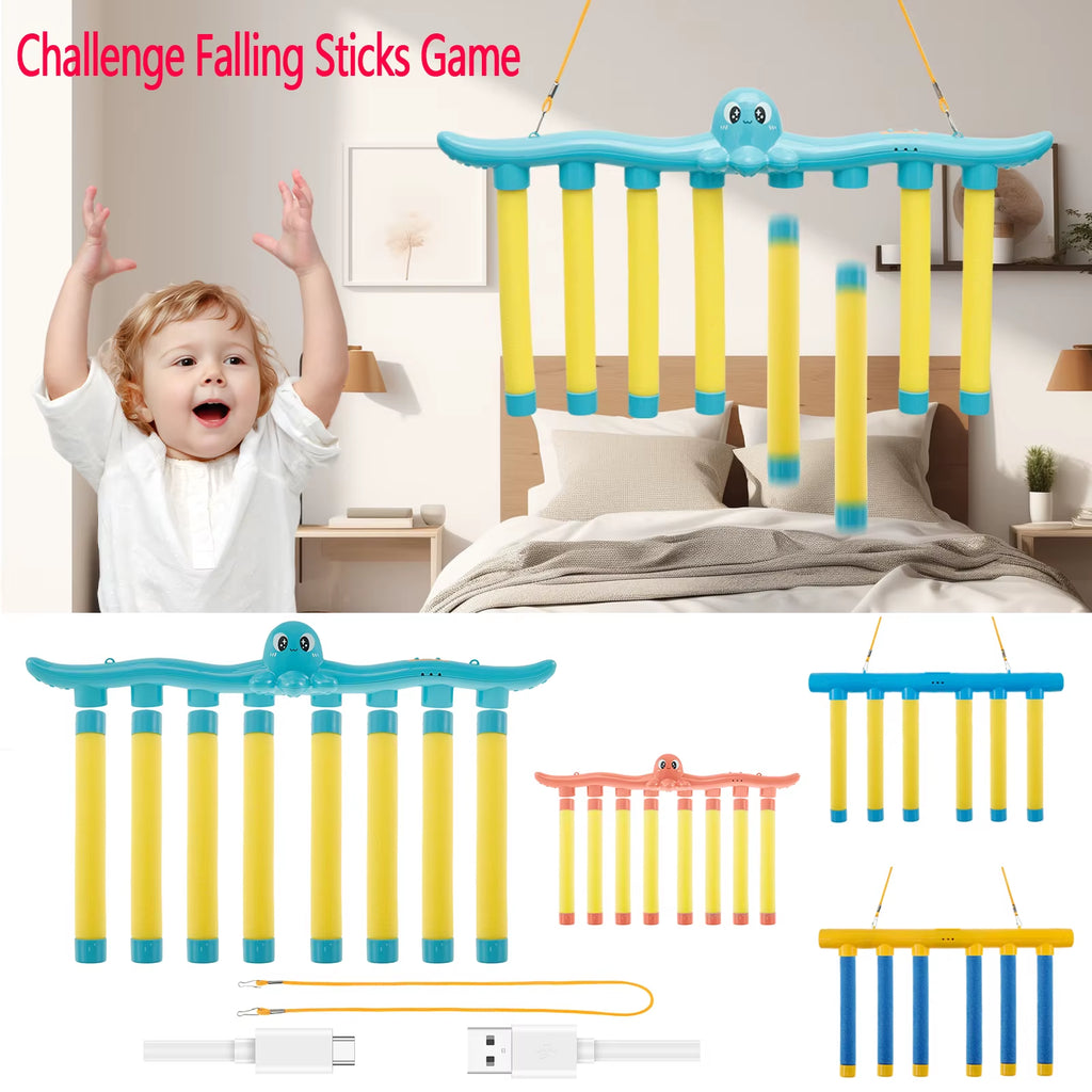Products​Challenge Falling Sticks Game Kids Stick Catching Toy Training Reaction Hand Eye Educational Parent-Child Interactive Toy Sports -Smartshelf Sales Smartshelf Sales
