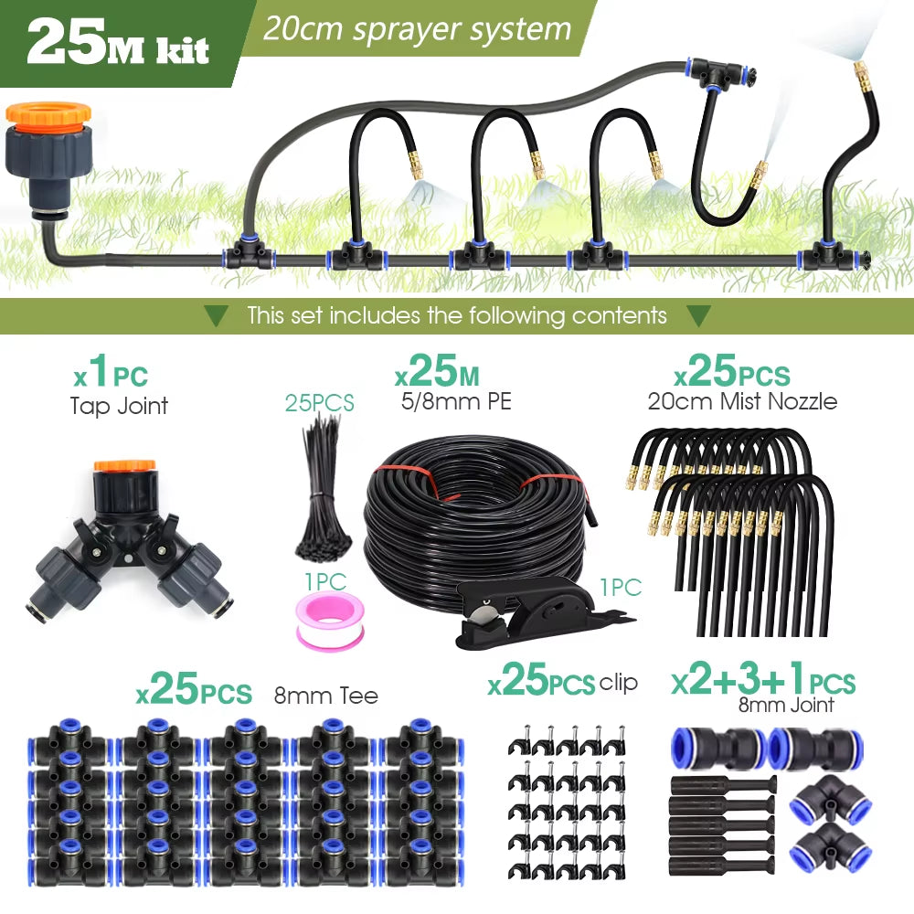 Products​DIY 30M-5M Universal Sprayer Kit – Patio Misting & Cooling System for Garden Irrigation -Smartshelf Sales Smartshelf Sales