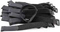 Premium Cinch Straps with Stainless Steel Metal Ring (Buckle), Reusable Durable Hook and Loop, Multipurpose Securing Straps 3/4" X 8" - 8 Pack plus 2 Bonus Origional Cinch Straps