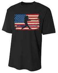 American Flag Baseball Apparel - Baseball T-Shirt