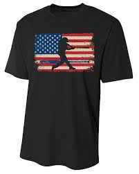 American Flag Baseball Apparel - Baseball T-Shirt